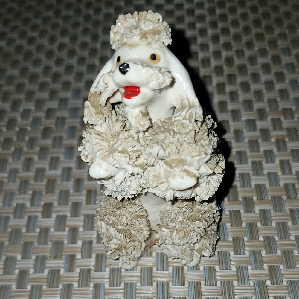 Elegant Cream Poodle Figurine Norcross
